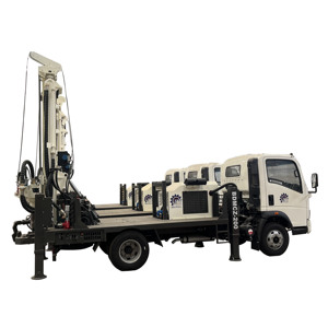 Plataforma de <span class=keywords><strong>Perforación</strong></span> de Pozos de Agua y Roca Hidráulica Completa Montada en Camión de 200 Metros de Profundidad a <span class=keywords><strong>Precio</strong></span> Económico - Product Image 1