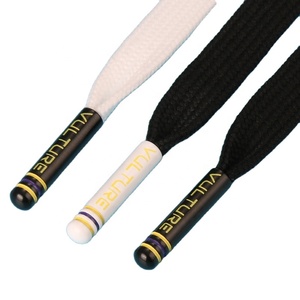 Vente en gros <span class=keywords><strong>de</strong></span> cordons <span class=keywords><strong>de</strong></span> chaussures personnalisés avec logo imprimé coloré, embout en métal pour lacet, embout rond en métal pour lacet - Product Image 4