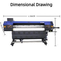 Impresora de Formato Grande Yinstar con Tinta Eco Solvente, 1.8m, 4 Cabezales I3200, Impresora de Vinilo