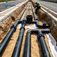 Tuyau d'alimentation en eau et de drainage en PEHD de haute qualité Rayman PN12.5 0.6-2.5MPA 2-36 pouces DN20-1600MM Classe 10 Durable Haute Pression