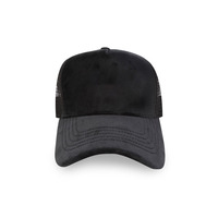 Casquette Trucker 5 Panneaux Personnalisée avec Logo Brodé pour Hommes, Légère, en Velours Polaire Vierge, Chapeau Fantaisie Tendance en Velours
