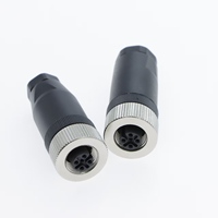 Connecteur de type M12, M12 femelle, câblage par vis droit, 5 broches, pour module d'automatisation