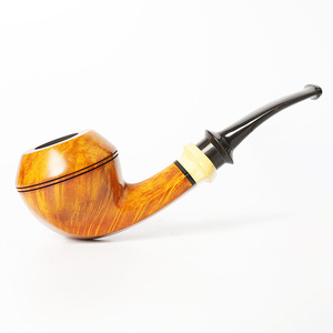 Handcrafted Solid Wood Rhodesian Bulldog Tobacco Pipes Bent Type With 3Mm Filters Men's Smoking Pipe Personal Gift - Product Image 4