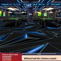 Moquette murale moderne et minimaliste en polyester tissé imprimé pour salle de billard, hôtel, auberge, couloir