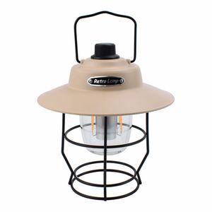 Retro Camping <b>Lantern</b> <b>Led</b> <b>Rechargeable</b> 550 Lumen 2000Mah Battery 60H Outdoor Tent Light Warm White - Product Image 3
