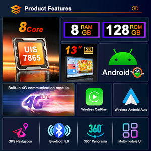 Sistema de Infoentretenimiento para Automóvil con Android 14 de 13 Pulgadas, GPS para <span class=keywords><strong>Kia</strong></span> Jeep UIS7865 2.2Ghz, Carplay Inalámbrico, Radio para Automóvil con Android Auto - Product Image 3