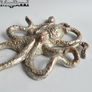 Cast di ferro polpo cremagliera del vino per appendere a parete - Product Image 4