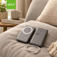 Chargeur mobile magnétique avec écran LCD numérique, logo personnalisé, charge rapide électronique PD 20, vente en gros de banques d'alimentation sans fil 10000mAh