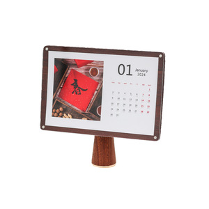 2026 Wooden Desk <b>Calendar</b>, Customizable, Creative Photo <b>Calendar</b> with Solid Wood Base and Stand, Self-made Photo Frame - Product Image 4