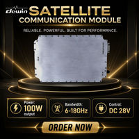 Module amplificateur de puissance Dewin 100W GaN SSPA 6-18GHz, amplificateur RF à semi-conducteurs ultra large bande pour SATCOM, radar, point à point