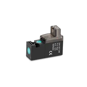 Aierway 10mm Acción directa Micro Plástico Válvula solenoide neumática Dos posiciones Válvula solenoide de tres vías micro acción directa