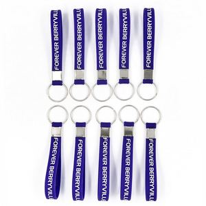 Llavero de Silicona con Correa para Muñeca, Logotipo Personalizado Serigrafiado, Anillo de Goma, Organizador de Llaves para Gimnasio, Auto y Hogar - Product Image 1