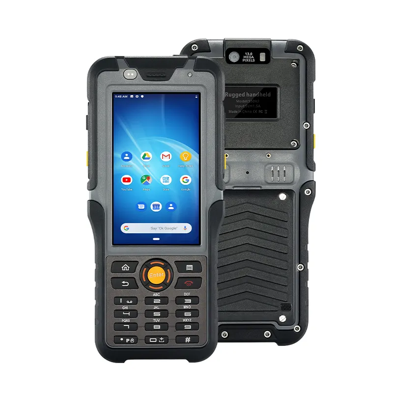 HUGEROCK R50 R5015 sağlam endüstriyel el pda su geçirmez UHF RFID okuyucu mobil 2d barkod tarayıcı