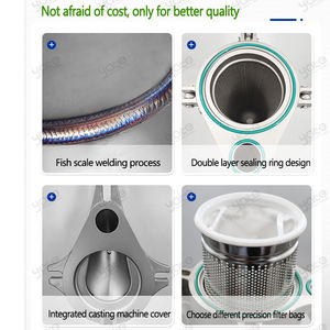 Boîtier de <span class=keywords><strong>filtre</strong></span> à sac unique en acier inoxydable 304/316, haute pression 1,6 Mpa, nouveau, couvercle supérieur intégré en fonte pour <span class=keywords><strong>filtre</strong></span> pétrochimique - Product Image 4