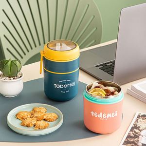 710Ml Stainless Steel Double-Walled Insulated Soup <b>Cup</b> Portable Lunch Box for Work <b>Large</b> Capacity Sealed Soup Jar - Product Image 3