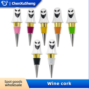 Ghost Wine Stoppers Dual Color Electroplated Plastic Sealing Bottle Stopper For Wine Whiskey Barware - Product Image 3