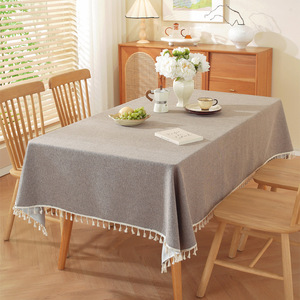 Nouvelle <span class=keywords><strong>Nappe</strong></span> Rectangulaire de Luxe 2026 Effet Lin, Imperméable et Anti-Taches, Facile à Nettoyer pour Tables à Manger et Tables Basses - Product Image 4