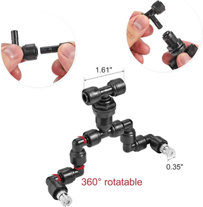Boquillas de Nebulización de Latón de Dos Cabezas, Pulverizador Automático de Baja Presión, Sistema de Enfriamiento por Nebulización para Riego de Reptiles - Product Image 5