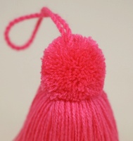 10cm chapeau Pom Pom gland gonflé Nylon suspendu gland frange coloré Pompones gland pour vêtements sac porte-clés bijoux décoration