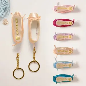 HOT European Fashion ballet Shoes Key Ring Mini Key Chain ballet dancing Shoes Keychain for Ladies Girls