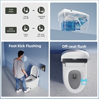 WC intelligent à commande au pied pour salle de bain, bidet intelligent, toilettes automatiques pour hôtel