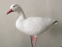 Kit de chasse multi-scénarios avec leurre oie des neiges corps entier en plastique EVA, écologique, durable, résistant aux intempéries, design réaliste et flottant