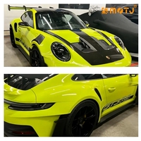 Film Pelindung Cat Mobil Warna Hijau Asam TPU Custom Fit Anti Pudar Tahan Lama untuk Semua Jenis Mobil