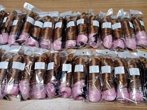 Estensioni per Capelli all'Uncinetto con Ricci Francesi Tinti 150g per Donne, Capelli Intrecciati Ondulati - Product Image 4