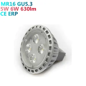 Silbriges und weißes Gehäuse CE ERP cri80 LED-Scheinwerfer gu5.3 mr16 LED-Lampe 5w 6w 7w 2.5w 4w gu4 mr11