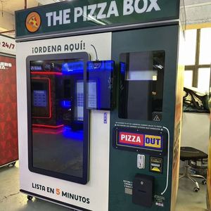Iplaysmart, fabricant OEM ODM entièrement automatisé, fabrique sur mesure des distributeurs automatiques de pizzas en libre-service avec des ingrédients frais - Product Image 1
