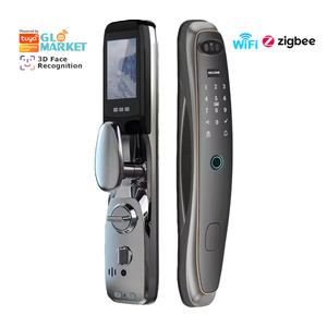 Glomarket nouveau produit Tuya 3D reconnaissance faciale <span class=keywords><strong>serrure</strong></span> de porte intelligente <span class=keywords><strong>avec</strong></span> caméra Wifi empreinte digitale toute la maison liaison intelligente - Product Image 1