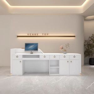 Bureau de réception <span class=keywords><strong>dentaire</strong></span> en bois écologique avec lumière LED pour hôpital, école, usage commercial - Product Image 6
