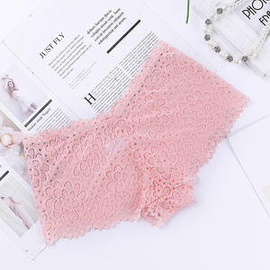 Sexy Lingerie di pizzo estate donna vedere attraverso pantaloncini comodi intimo femminile boxer Boyshorts mutandine intimo - Product Image 5