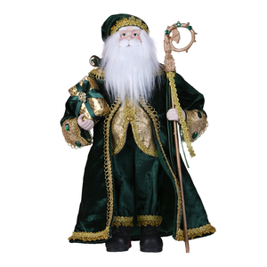 Série Classique Magic Green Custom, Poupée de décoration de Noël du Père Noël de 16, 18 et 24 pouces - Product Image 1