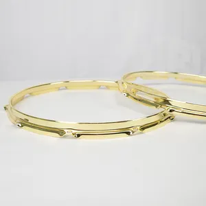 Обод барабана с тройным фланцем 2,3 мм на заказ, кольца для барабана с 10 отверстиями, бронза, розовое золото, черный никель, золотистый цвет, обруч для барабана