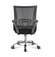 Chaise de conférence avec dossier en maille et accoudoirs fixes pour salle de formation, hôtel, commande en gros
