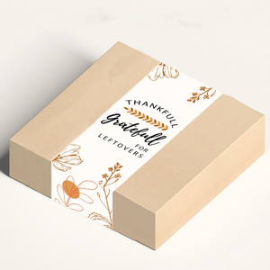 紙スリーブ包装卸売カスタム印刷環境にやさしいリサイクルクラフト紙ラベルベリーバンドボックス包装スリーブ - Product Image 3