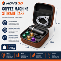 Système de brassage de café portable, écologique, imperméable en EVA, étui de rangement avec fermeture à glissière, résistant aux rayures, 2-3 compartiments, personnalisable