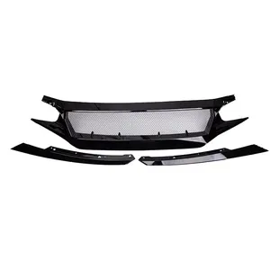 For 10th FK7 FK8 2016 To 2018 Front Bumper Decoration Facelift Grille Modification Refit Grid N1 Style - Product Image 6