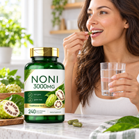 Capsules végétaliennes d'extrait de Noni OEM/ODM 3000 mg Complément alimentaire 240 capsules