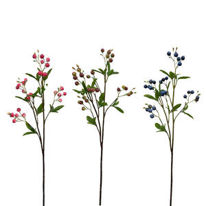 Fruit artificiel Myrtille, Plante verte, <span class=keywords><strong>Arbre</strong></span> de myrtille, Article de décoration et d'exposition pour intérieur et salon, Kaki artificiel, Vente en gros - Product Image 2