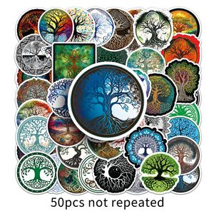 50 pegatinas creativas retro con diseño del árbol <span class=keywords><strong>de</strong></span> <span class=keywords><strong>la</strong></span> <span class=keywords><strong>vida</strong></span> - Product Image 6
