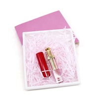 Feuille d'or timbre maquillage boîte-cadeau personnalisé lipgloss boîte d'emballage pour rouge à lèvres