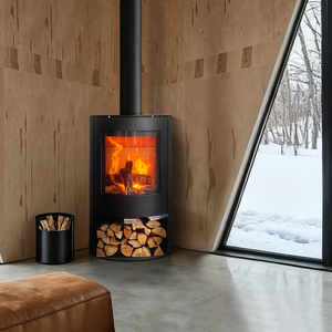Poêle à bois en acier haute efficacité, <span class=keywords><strong>foyer</strong></span> autonome à flamme réelle <span class=keywords><strong>pour</strong></span> maison en bois et cabane - Product Image 2