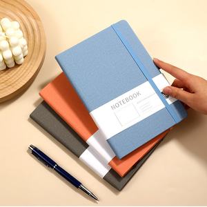 Carnet de notes en cuir vintage A5, logo personnalisé, couverture rigide, école, bureau, étudiant, agenda personnalisé, papeterie d'écriture - Product Image 2