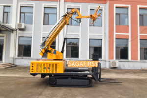 Véhicule d'installation de panneaux photovoltaïques sur chenilles hydrauliques avec aspiration sous vide pour une installation sans <span class=keywords><strong>casse</strong></span> - Product Image 6