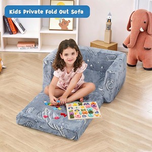 Sofá Infantil Convertible 2 en 1, Moderno y Suave, que Brilla en la Oscuridad, para Sala de Estar, Dormitorio o Apartamento, en Oferta - Product Image 2