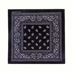 Écharpe bandana carrée en coton personnalisée avec impression par sublimation thermique, conception multifonction de votre propre logo pour un usage sportif - Product Image 4