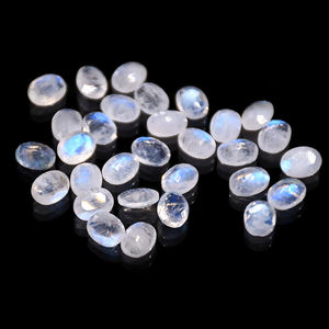 אבני חן טבעיות אבן ירח מותאמת אישית גודל צורה סגלגלה בחיתוך קבושון אבני חן רופפות באיכות גבוהה אבן ירח כחולה - Product Image 2