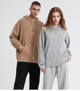 Oem 500 Gsm Logo Imprimé pour Hommes Marque Privée Sweats à Capuche Personnalisés Poids Lourd 100% Coton Unisex Plain Essential Oversize Hoodies - Product Image 1